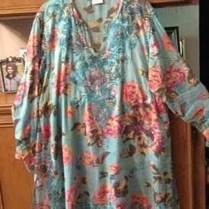 Floral Cotton Tunic